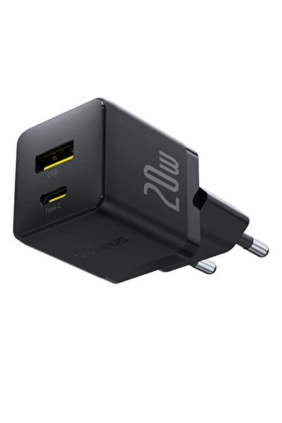Baseus Φορτιστής Χωρίς Καλώδιο με Θύρα USB-A και Θύρα USB-C, Παροχή Ισχύος 20...