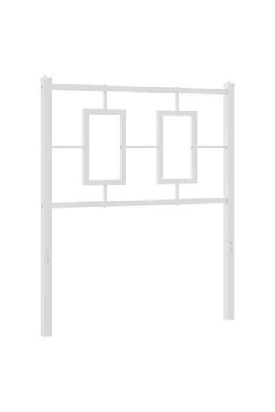 vidaxl Metal replacement headboard, white, 75 cm