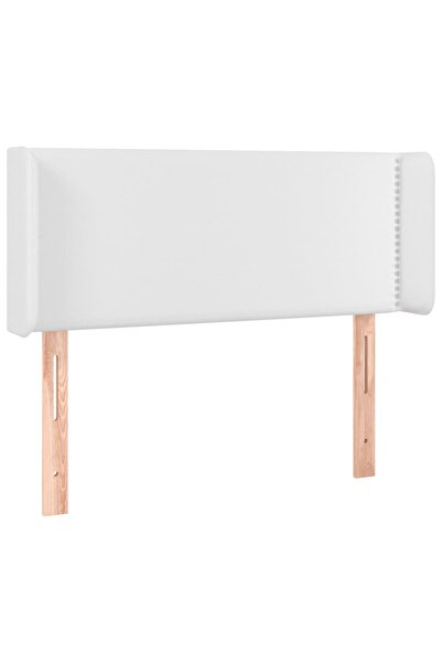 vidaxl White headboard with wings 103x16x78/88 cm eco- Leather