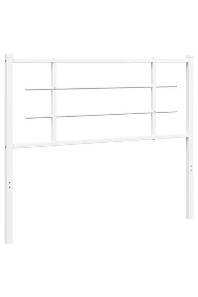 vidaxl Metal replacement headboard, white, 107 cm