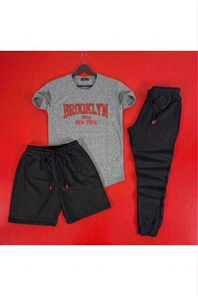 SILATU Brooklyn (Red Print) 3-Piece Printed Set