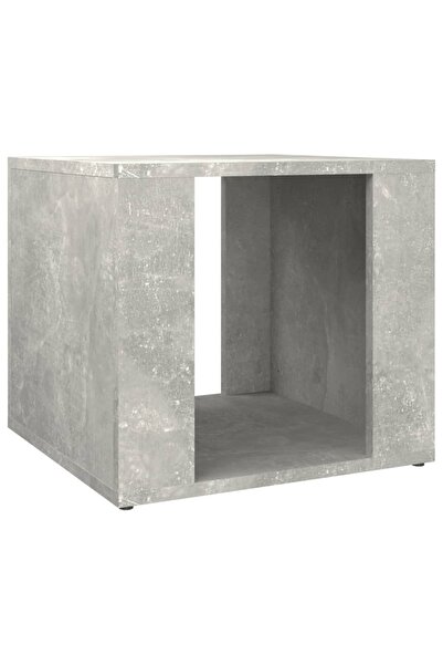 vidaxl Noptieră, gri beton, 41x40x36 cm, lemn compozit