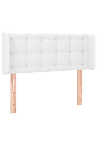 vidaxl White headboard with wings 83x16x78/88 cm eco- Leather