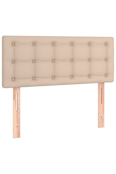 vidaxl Tăblie de pat, cappuccino, 100x5x78/88 cm, piele ecologică
