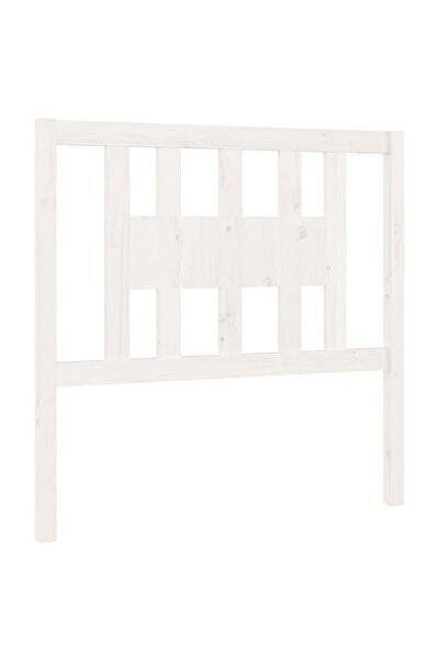 vidaxl Tăblie de pat, alb, 96x4x100 cm, lemn masiv de pin