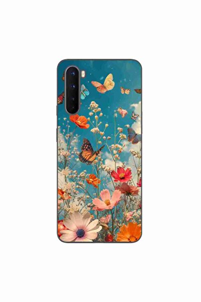 OEM Husa compatibila cu OnePlus Nord Silicon Gel Tpu Model Flori si Fluturi