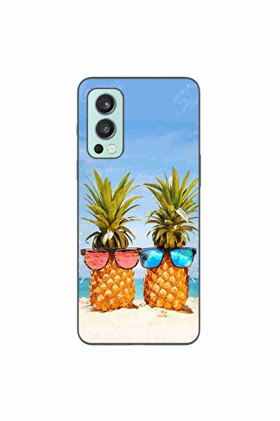 OEM Husa compatibila cu OnePlus Nord 2 Silicon Gel Tpu Model Beach Pinneaples