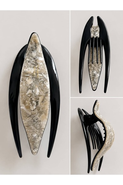 CHARMLUCKY Bone Large Size Combed Clasp