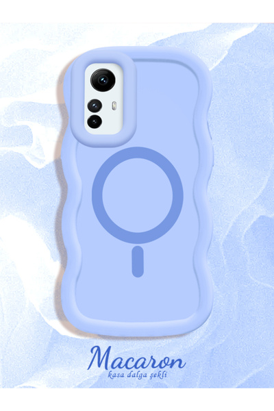 CASEVIBE Xiaomi Redmi Note 12S Uyumlu Dalga desenli, darbelere dayanıklı, sad...