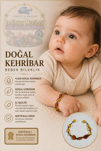GÜMÜŞTEL EL SANATLARI سوار الطفل من العنبر المعتمد