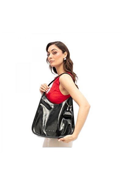 Sisley Sly_380 28X24X13 Yavrulu Kol Siyah Kadın Çanta