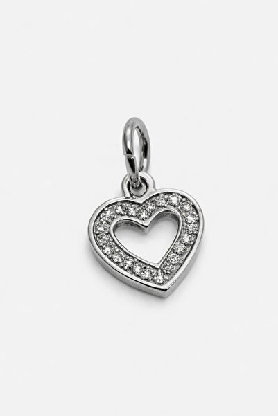 MakeWell Heart Zircon Stone Steel Charm