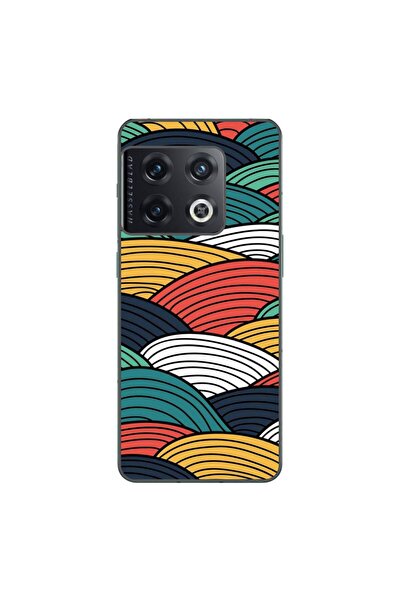 OEM Θήκη συμβατή με OnePlus 10 Pro από σιλικόνη TPU με αφηρημένο σχέδιο ριγέ ...