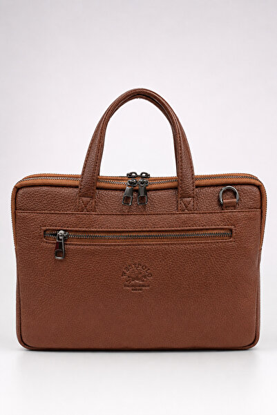Catwins Leather Small Size Crossbody Laptop & Briefcase Bag 7060