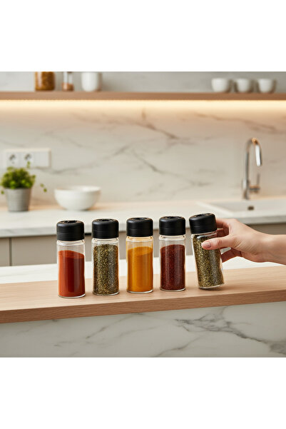 QLUX IDEAS Set of 6 Premium Glass Storage Containers 245 ml |   Stylish Desig...