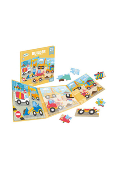 PlayFun Puzzle magnetic tip carte,pentru fete si baieti Mix model 6511110050174