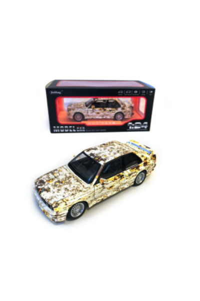 PlayFun BMW M3 E30 1:24 diecast model car, rust effect, lights/sounds 6511110...