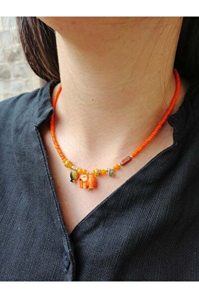 Bozhi Necklace Glass Beads Minimal Elegance