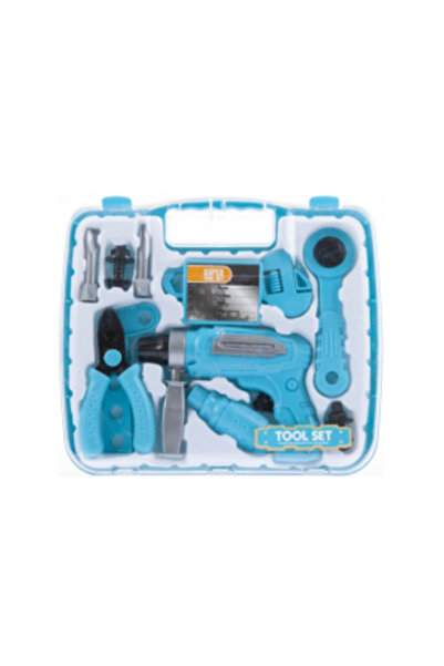PlayFun Set Bricolaj Micul Meșter – Trusă cu Bormasină Manuală și Accesorii