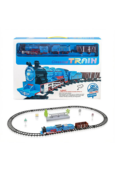 PlayFun Ηλεκτρικό τρενάκι παιχνίδι με πίστες κυκλώματος, φώτα LED, μουσικές ή...