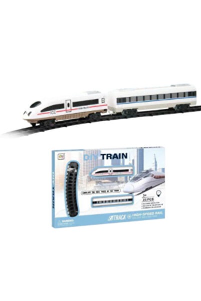 PlayFun Tren electric Expres, vagon, sina, efecte luminoase 6511110042964