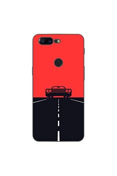 OEM Husa compatibila cu OnePlus 5T Silicon Gel Tpu Model Red Sky Muscle Car