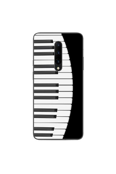 OEM Θήκη συμβατή με OnePlus 7 Pro από σιλικόνη gel TPU με σχέδιο πλήκτρων πιάνου