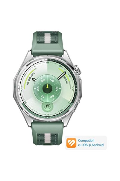 Huawei Смарт часовник Watch GT 6 46мм, 1.47 " AMOLED, Bluetooth, GPS, зелена ...