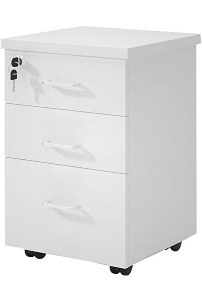 Arabest 3-Drawer Mobile File Cabinet,Rolling Vertical,with Lock,for A4,Legal,...