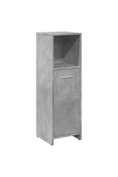 vidaxl Dulap de baie, gri beton, 30 x 30 x 95 cm, PAL
