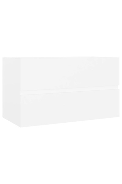 vidaxl Dulap de chiuvetă, alb, 80x38,5x45 cm, PAL