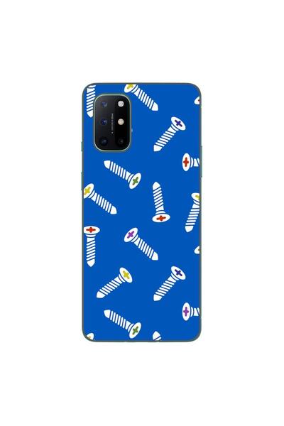 OEM Husa compatibila cu OnePlus 8T Silicon Gel Tpu Model Screws Pattern