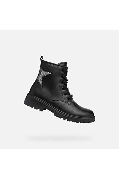 Geox Pantofi negri de damă până la gleznă Casey Girl