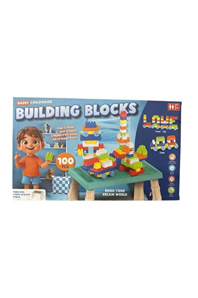 Martin Building Blocks Αγόρι 100τεμ με Τραπεζάκι 6691-6