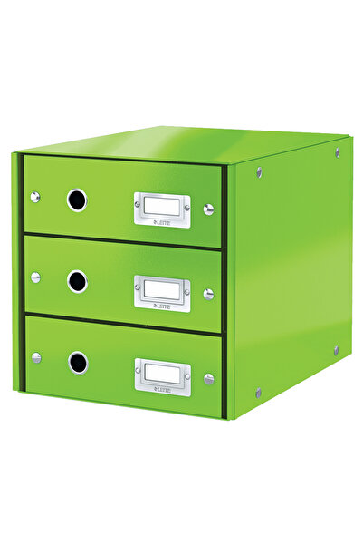 Leitz 3-DRAWER GREEN CABINET CLICK&STORE