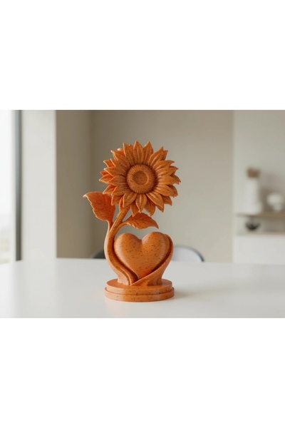 OEM Figurină Decorativă Floarea Soarelui Inimă Modernă