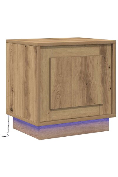 vidaxl Dulap de noapte Stejar Artizanal 44 x 34,5 x 45 cm