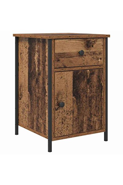 vidaxl Dulap de noapte Lemn vechi 40 x 42 x 60 cm Lemn compozit
