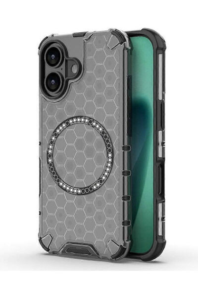 Techsuit Κυψελωτή Θήκη Σιλικόνης Μαύρη για iPhone 17 Κωδικός: KF2348828