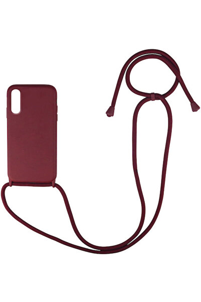 Other Sonique Carryhang Πίσω Θήκη Σιλικόνης 0.5mm με Λουράκι Μπορντό (Redmi 9...