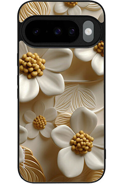 Other Θήκη Sonique Σειρά 3D Λουλούδια Google Pixel 10 5G Pixel 10 Pro 5G Λευκό
