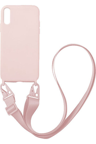 Other Sonique Carryhang Υγρή Θήκη Πλάτης Σιλικόνης 0.5mm με Λουράκι Ροζ (Redm...