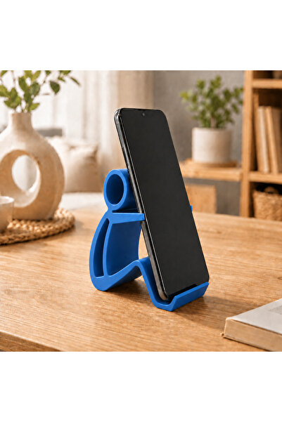 AlvoraTicaret 3D Baskı Telefon Tutucu Masaüstü Stand Dekoratif Modern Aparat