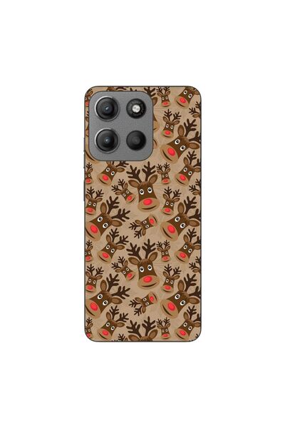 OEM Case compatible with Motorola Moto G15 Silicone Gel Tpu Christmas Rudolf ...