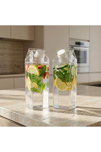 Yıldızan Nzr Beautestore Milk Carton Shaped Cup, 500 ml Large Capacity, Durab...