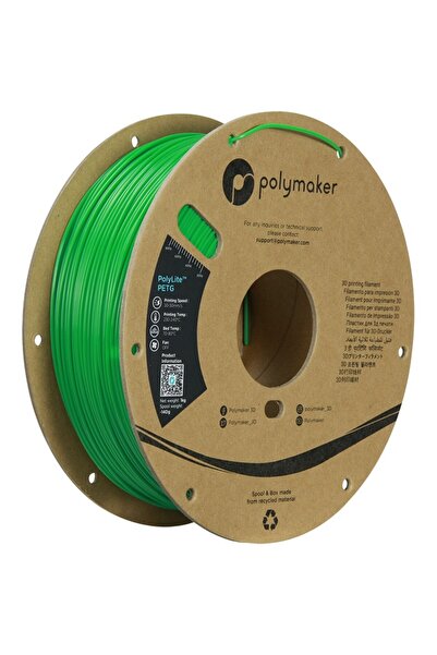 Polymaker PolyLite PETG 1.75mm Green (Verde) 1kg