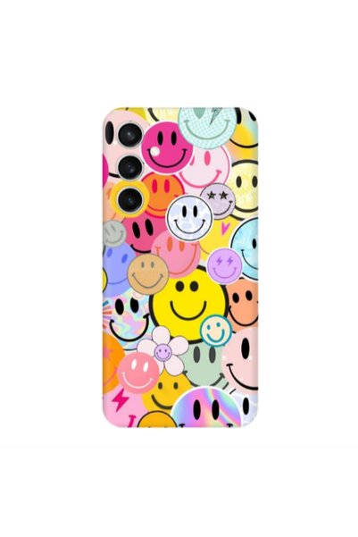 Other Samsung S24 FE Smiley Stickers Transparent Silicone TPU Θήκη