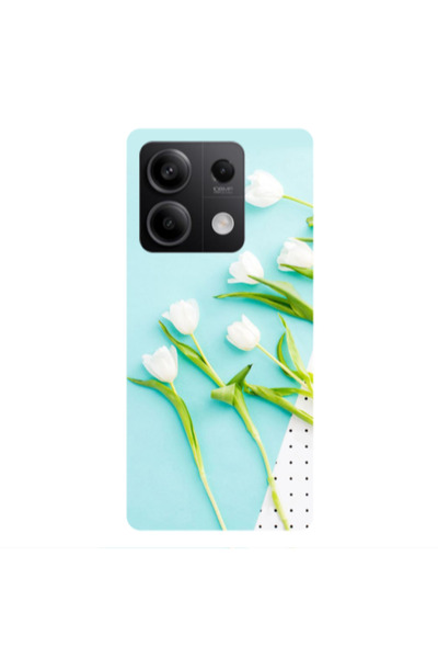 Other Xiaomi Redmi Note 13Pro 5G White Tulips Transparent Silicone TPU Θήκη