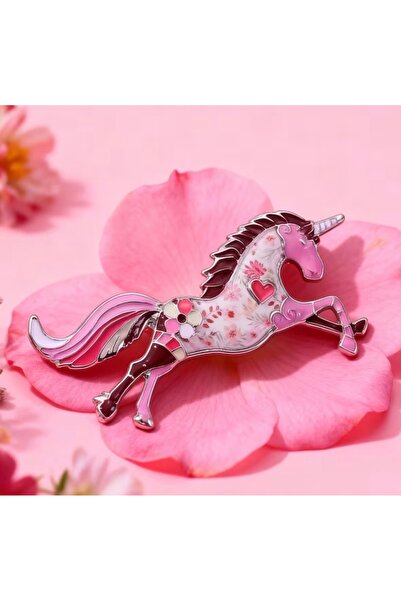 LWP Shop Pandanus UK Unicorn Broş Pink