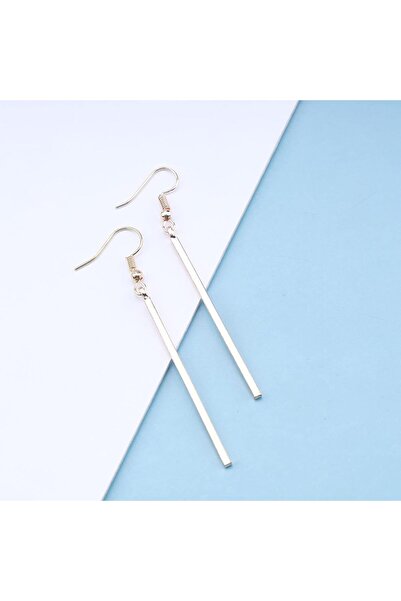 Other Cercei lungi verticali tip bară, aurii, cu design geometric elegant, ce...